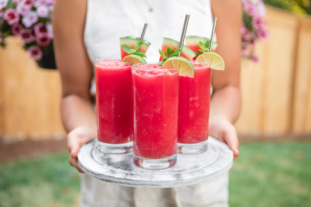 Watermelon Vodka Slushies for Summer Party