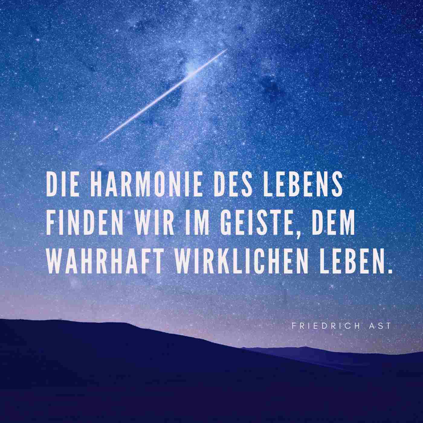 Glückwünsche inspirierend Lebens Sinn Harmonie Friedrich Ast