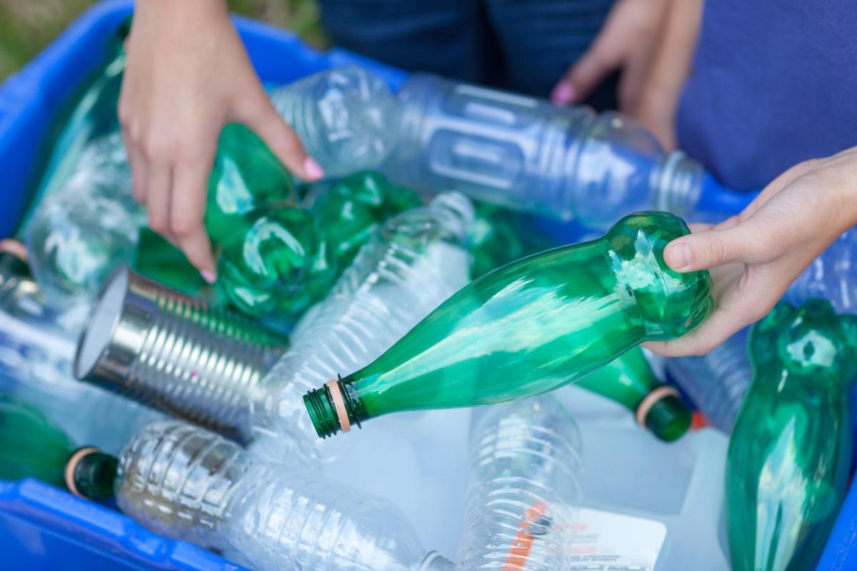 empty plastic bottles and avoid plastic