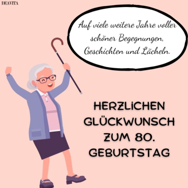 lustige karten zum 80 geburtstag