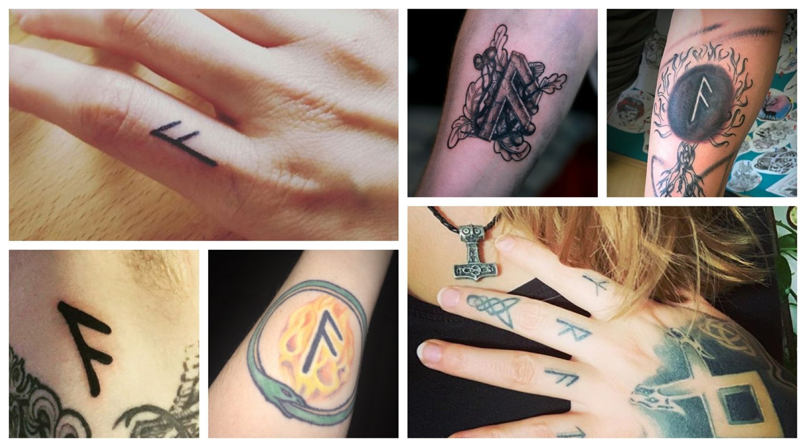 Ansuz nordische Runen Tattoodesign Fingertattoo Motive für Frauen