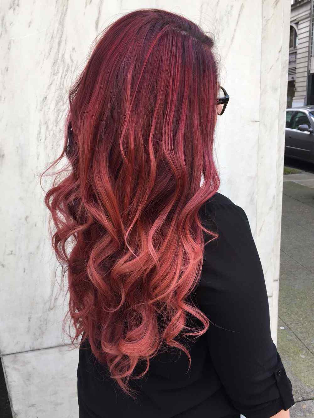 Balayage Red Hair Trend Dark Red Hair Color Care Tips