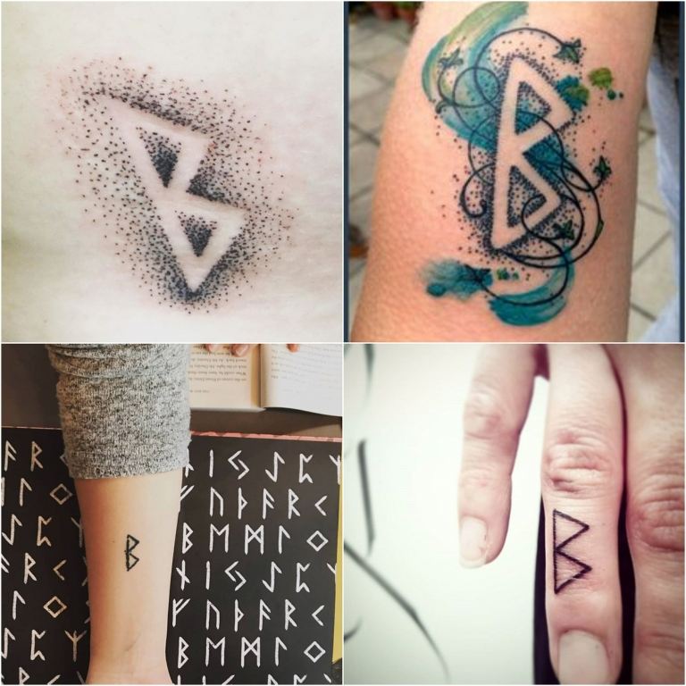 Berakana Wikinger Tattoodesign Ideen Unterarm Tätowierung für Frauen