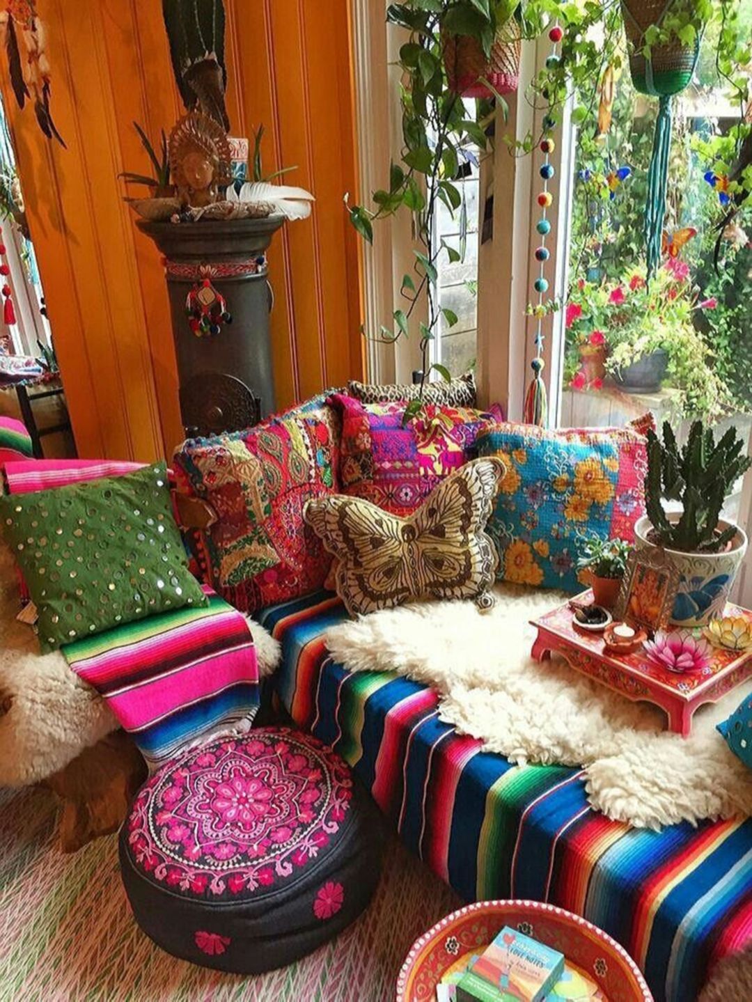 Boho Chick Terrasse Dekoideen orientalischer Wohnstil Trends