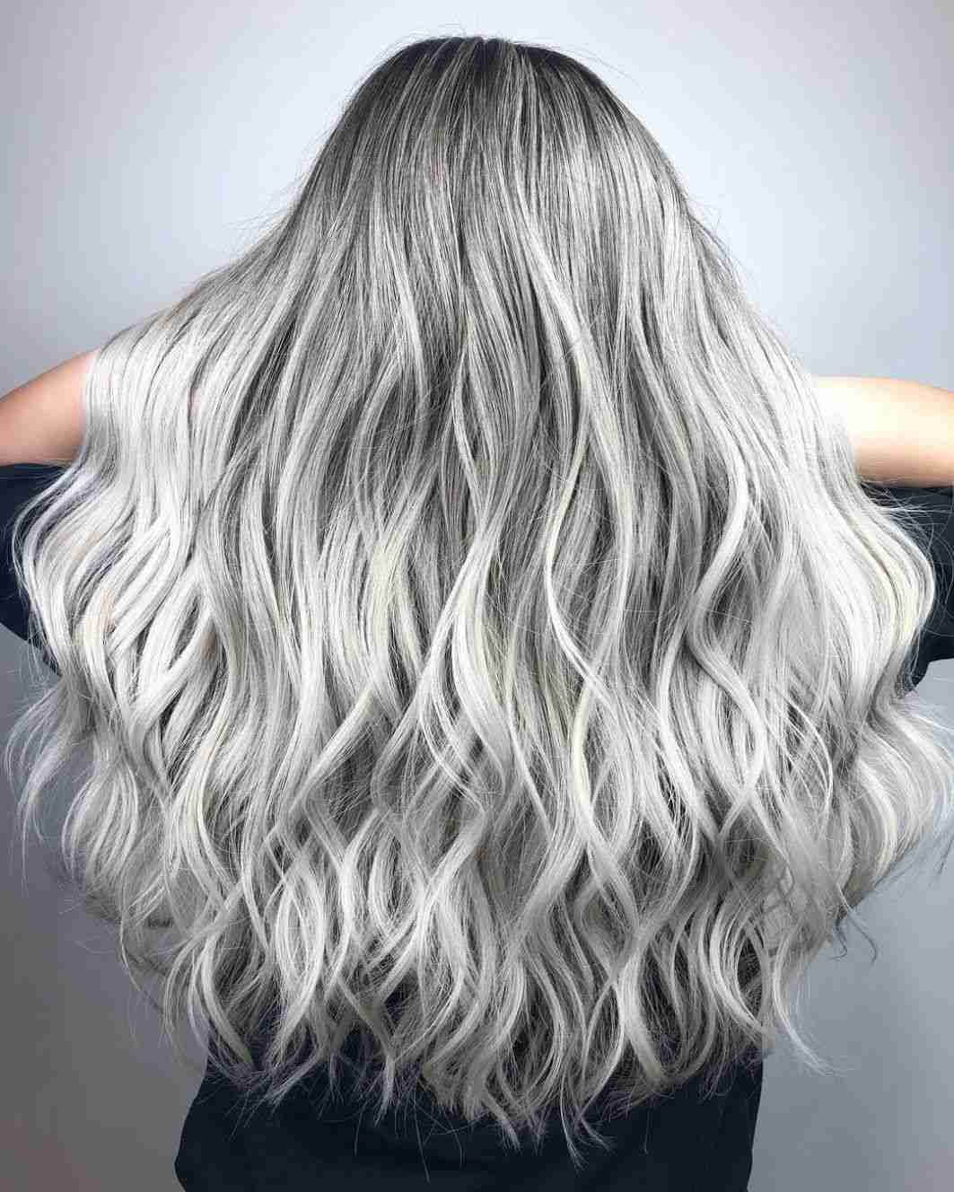 Brown hair gray colors Tights self-make silver Hair color Trend