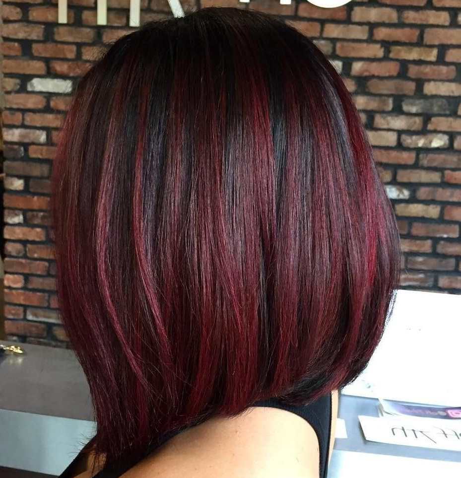 Haare strähnen braunen rote mit Dunkelbraune Haare
