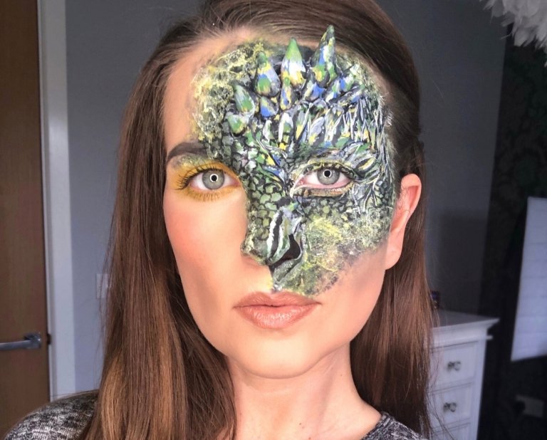 Make up vom Game of Thrones inspiriert Drachen schminken