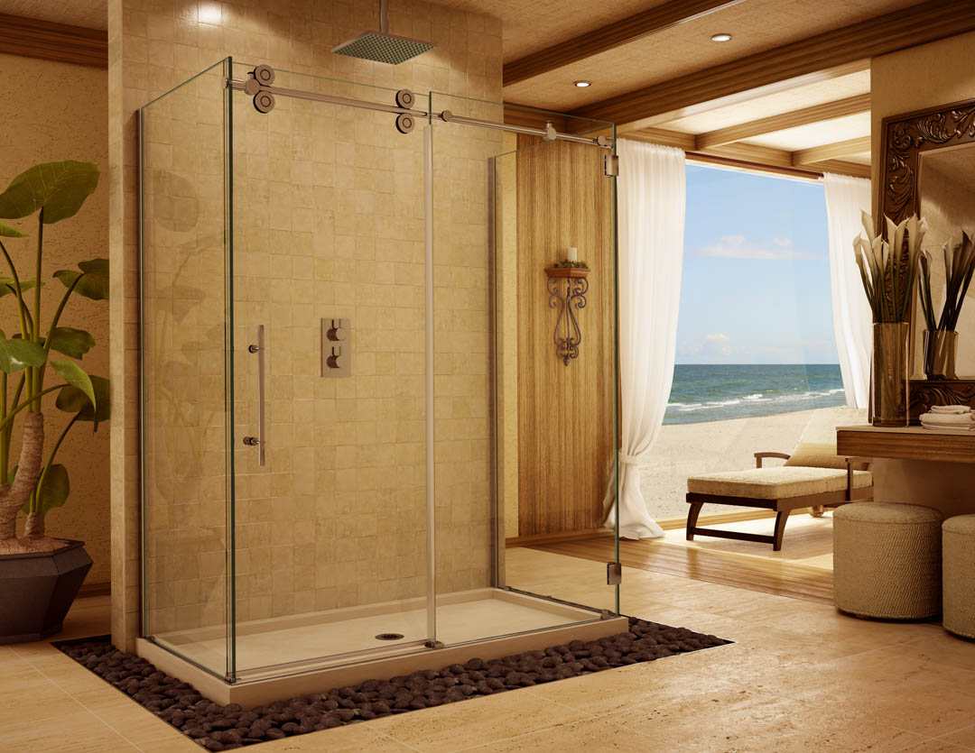 Duschtür reinigen Hausmittel Tipps Badezimmer einrichten modern