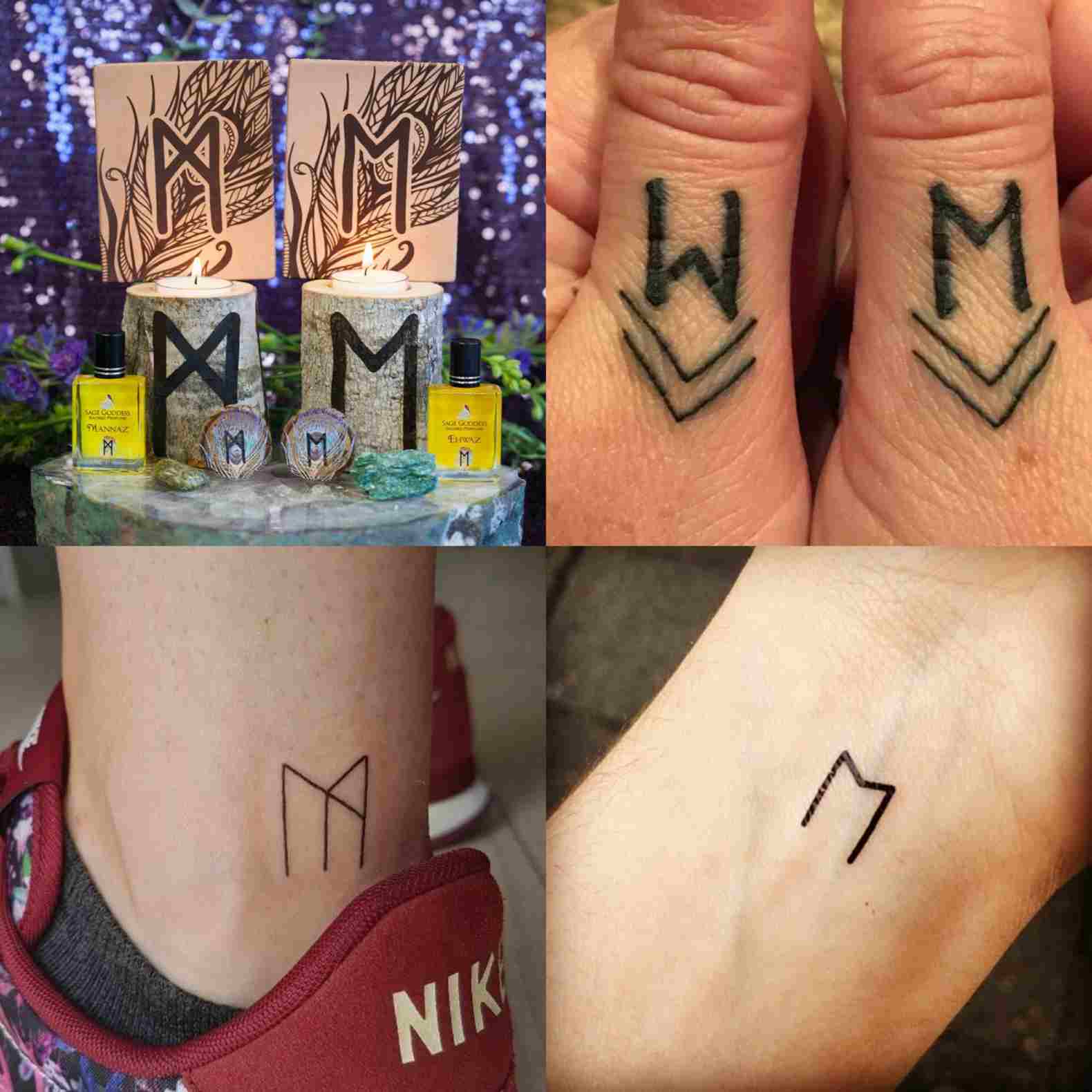 Ehwaz nordic runen tattoo meaning finger tattoo design for women small