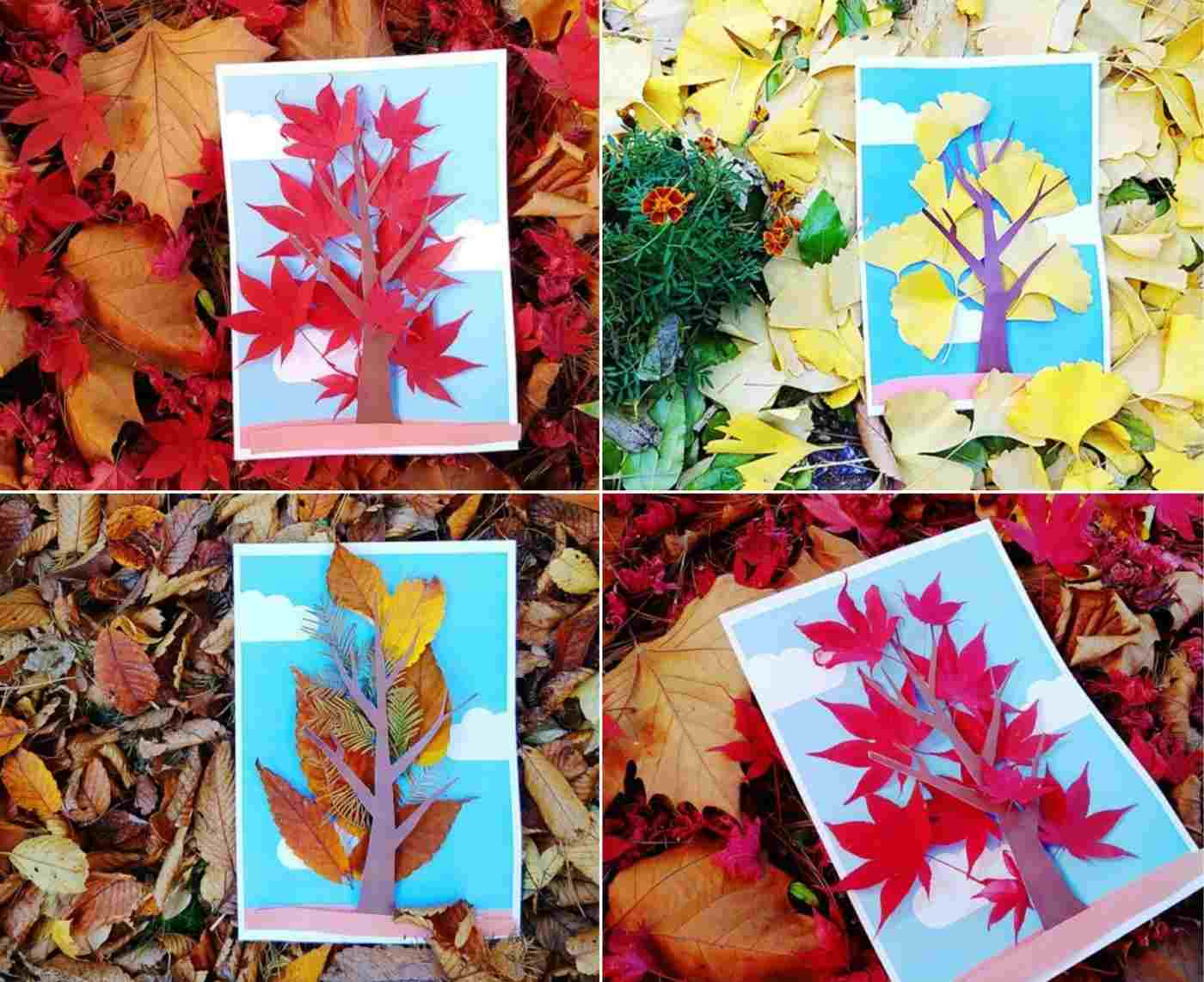 Print a cool tree and stick it with deciduous leaves