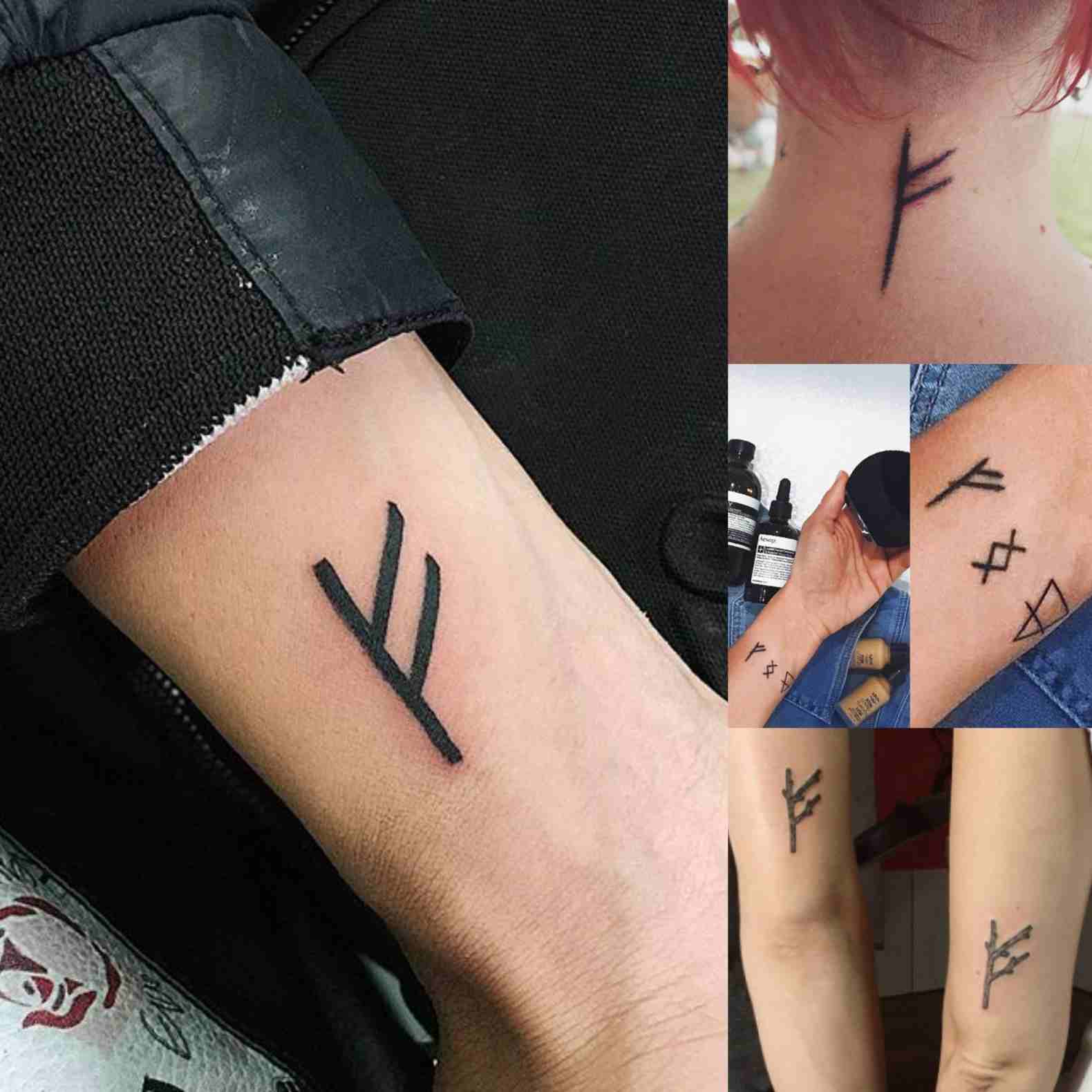 Fehu Runen Tattoo Meaning Forearm Tattoo Design Women