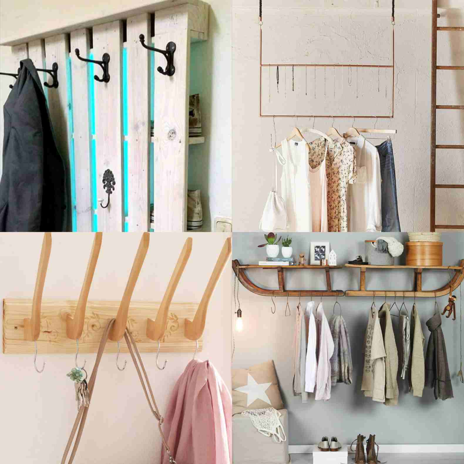 Wardrobe hooks creative ideas recyclable recyclable instructions pallet furniture