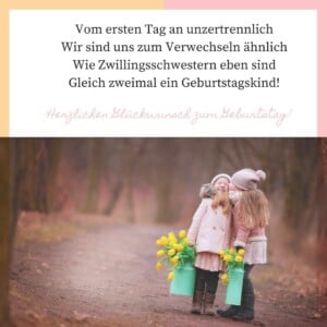 Geburtstagswünsche für Schwester