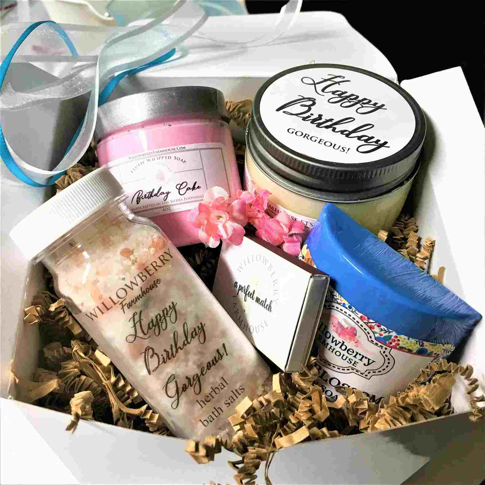 Gift Box Freundin Content Wellness Box Packing Ideas