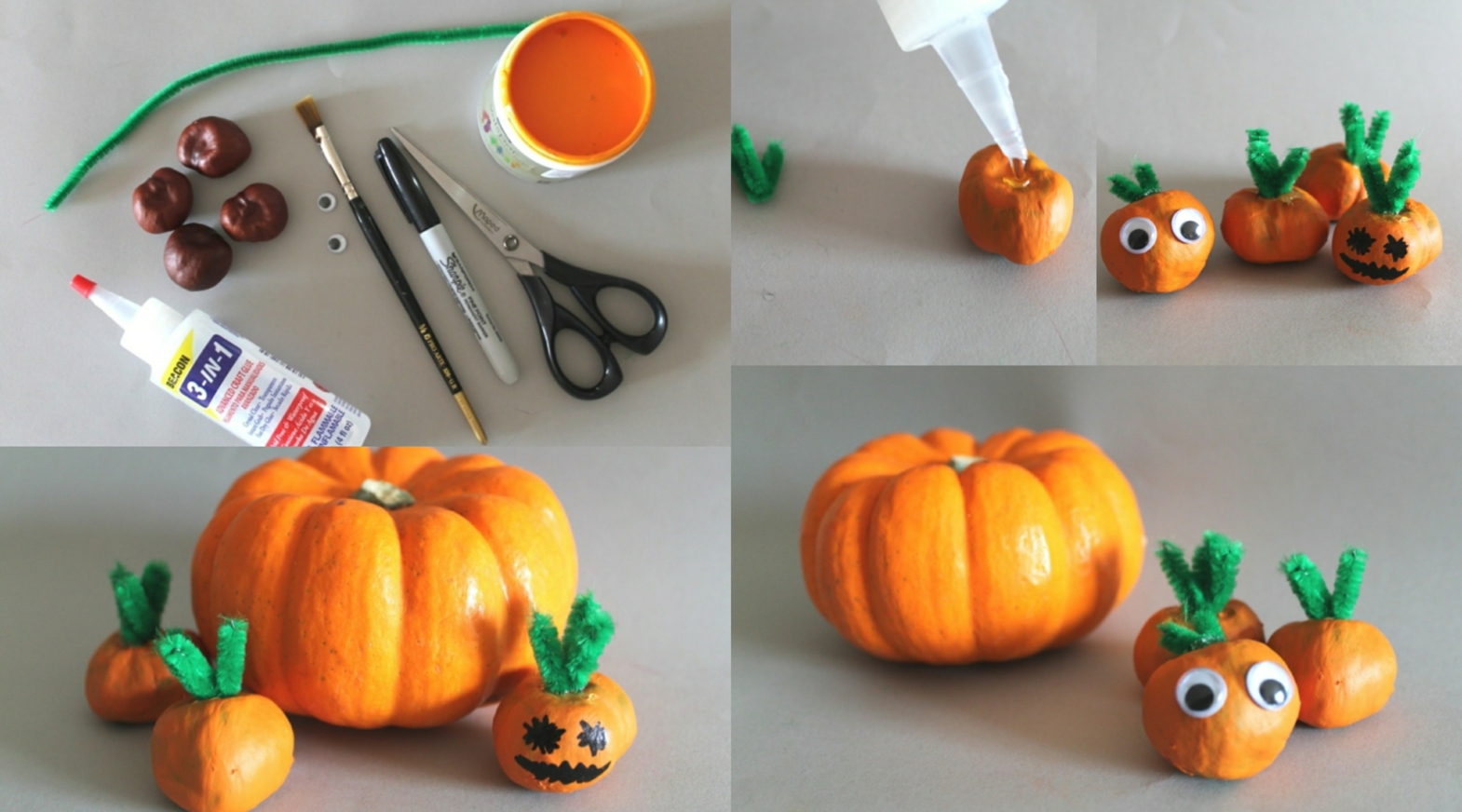 Halloween Decoration itself make DIY pumpkin brass