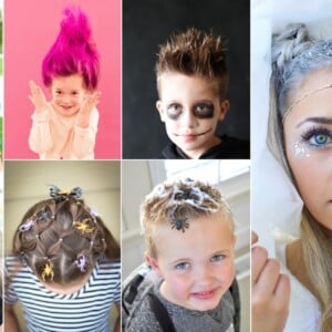 Halloween Frisuren für Kinder selber machen - Einfache Ideen für Jungs und Mädchen