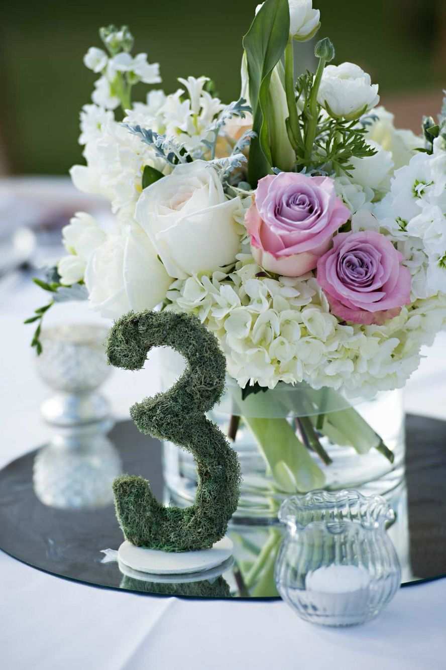 Hochzeit dekorieren einfache Ideen Tischnummer selber basteln Anleitung