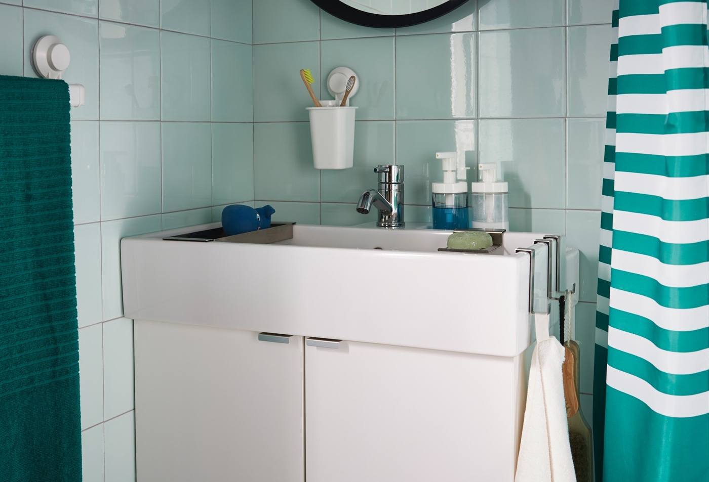 Ikea bathroom furniture practical set Washbasin countertop with colors