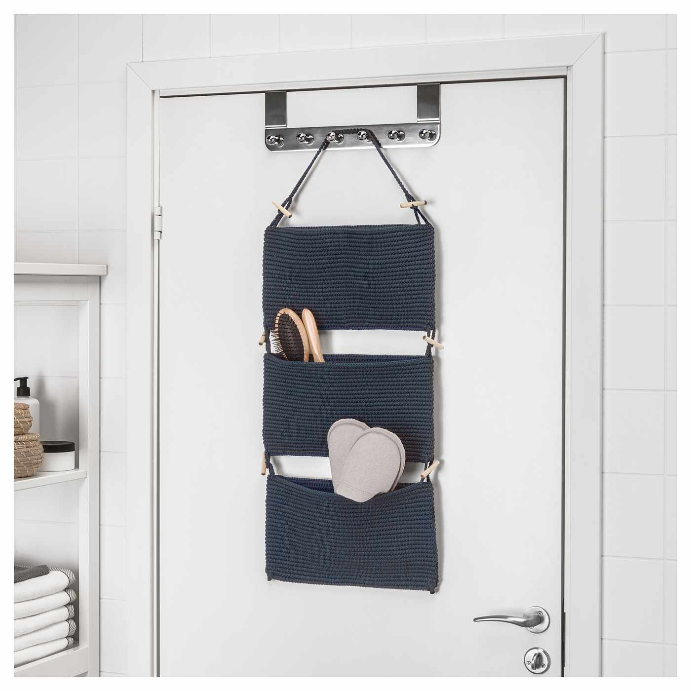 More storage space in the small bathroom offers clever space-saving ideas by Ikea