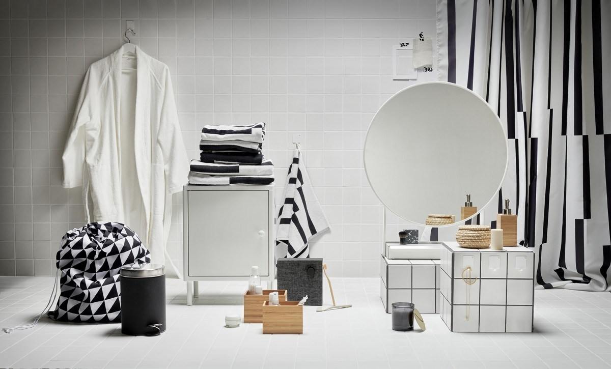 neue Badmöbel Sets in weiß aus dem Katalog 2020 Ikea puristisch einrichten