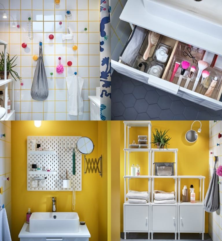Ikea Badezimmer praktisch einrichten Ideen für Ordnung im Badschrank Tipps zur Organisation
