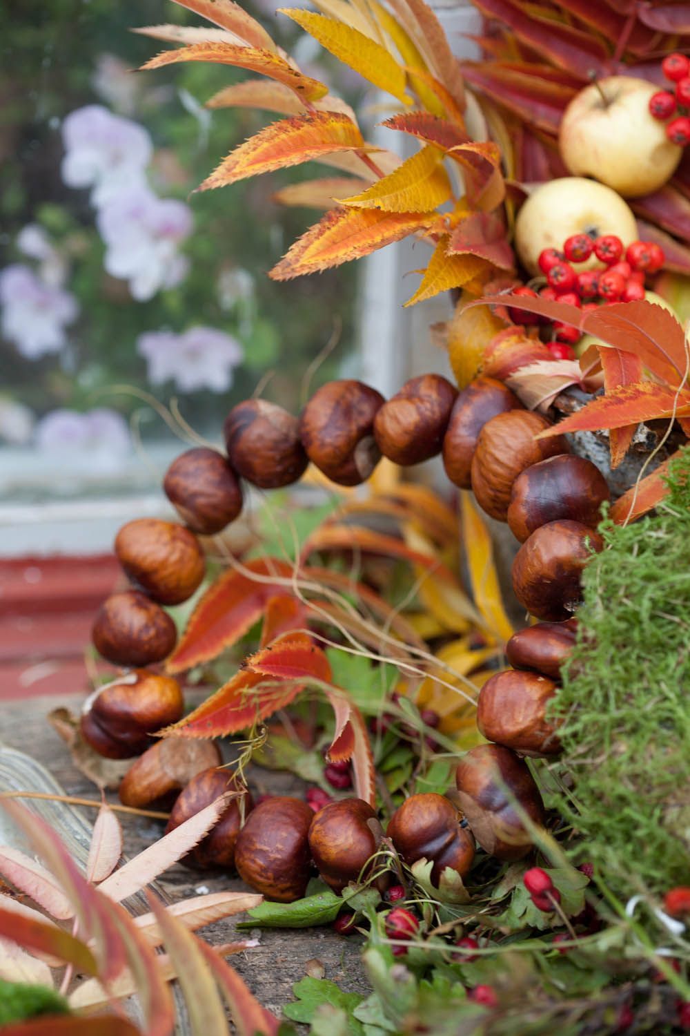 Kastanien Dekoration Ideen für den Herbst