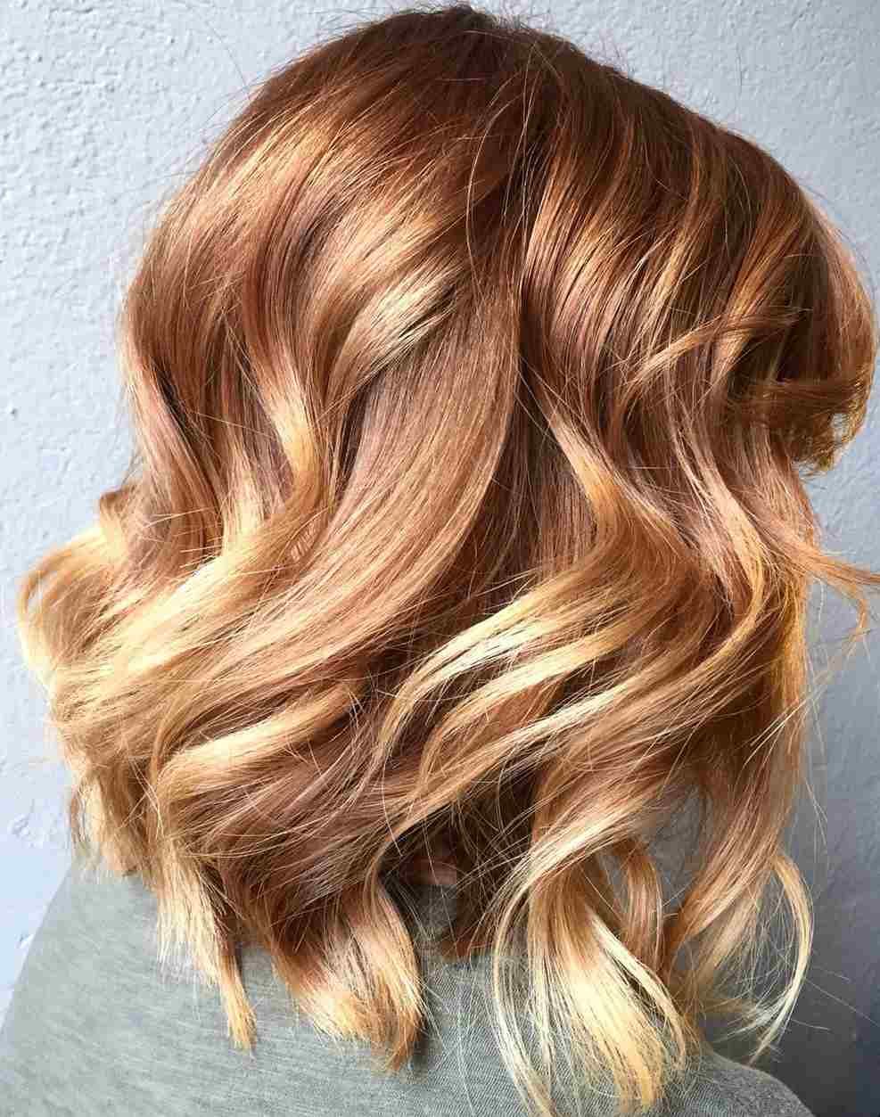 Copper red strands on blonde hair care tips hair color trends 2019