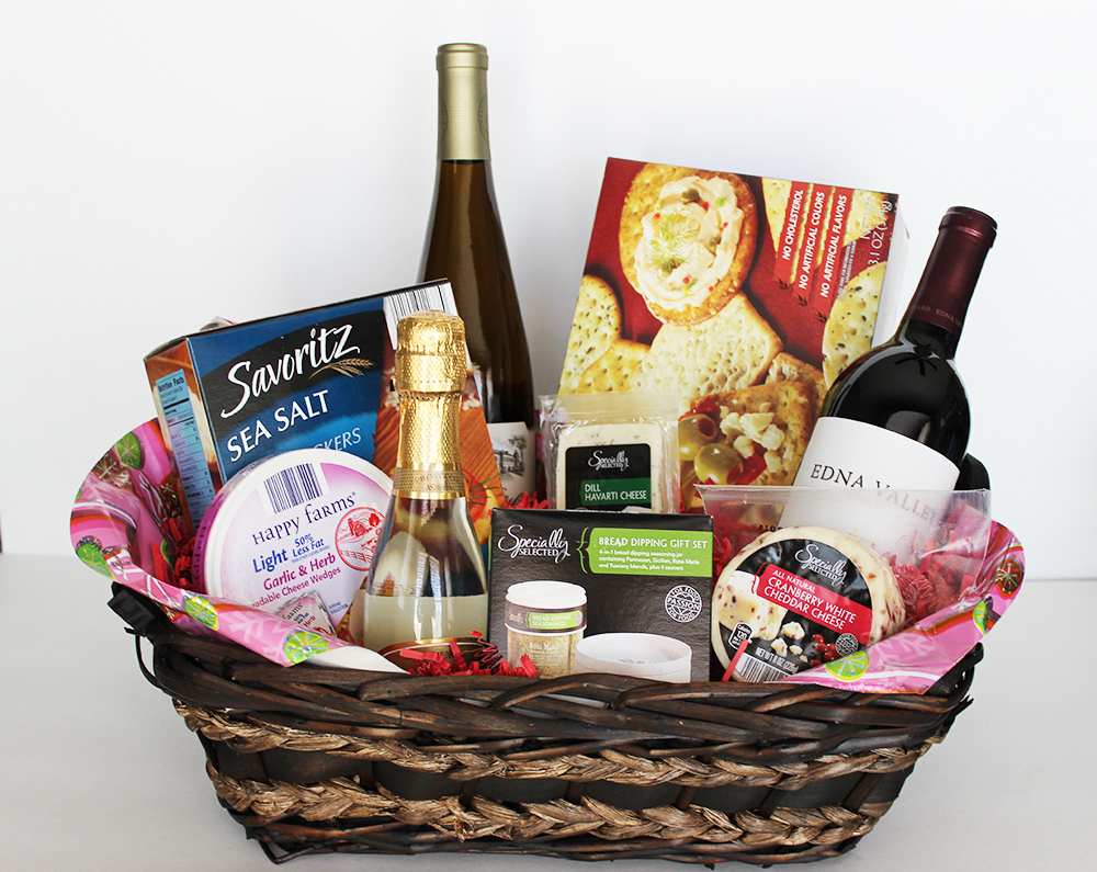 Funny Birthday Gift Ideas Sect and Wine Gift Basket by yourself