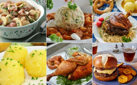 Oktoberfest Rezepte für Knödel, Haxe, Gurken- und Kartoffelsalat und Burger