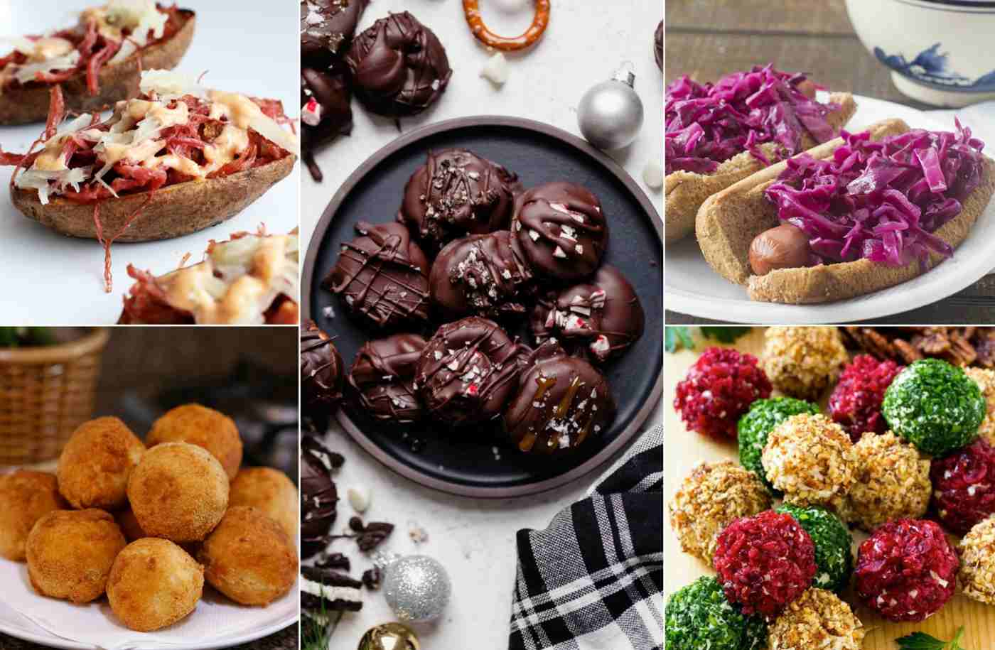 Oktoberfest recipes for the buffet at the party - snacks and dessert ideas