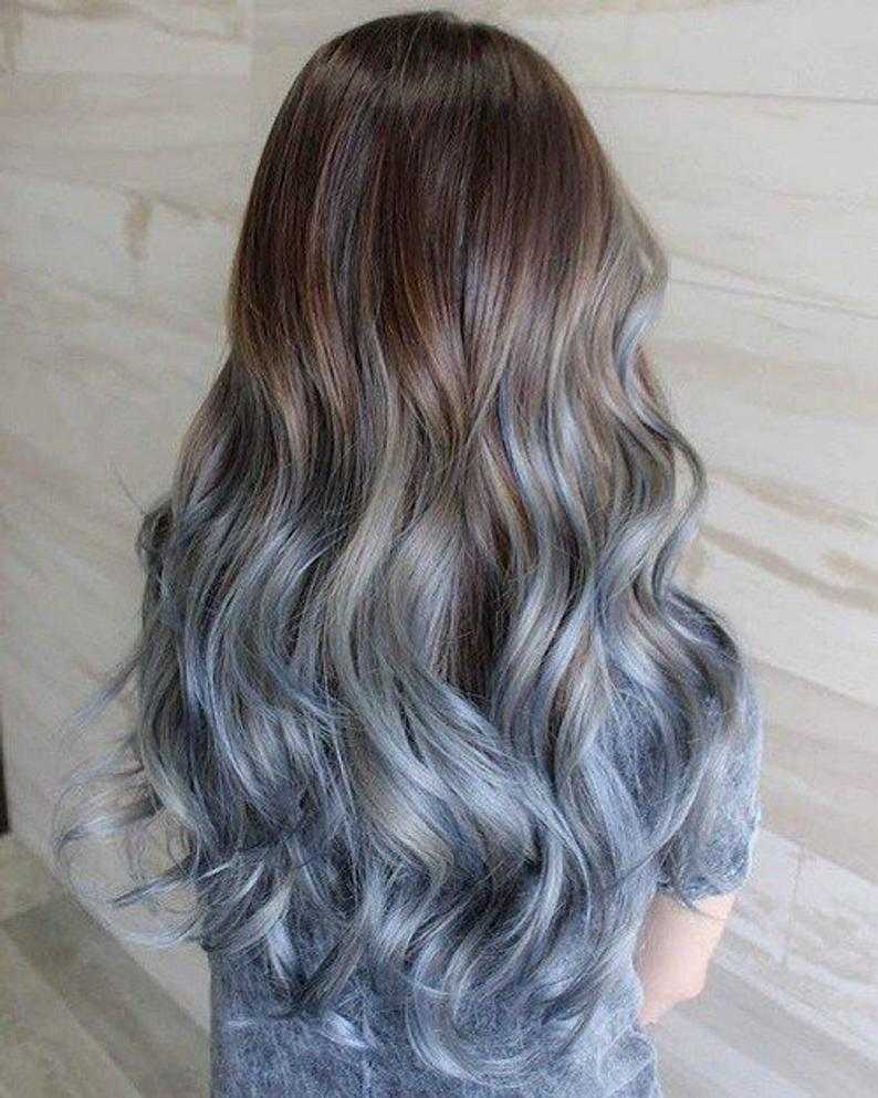 Ombre Look Silver Strands Granny Hair Hair Trends