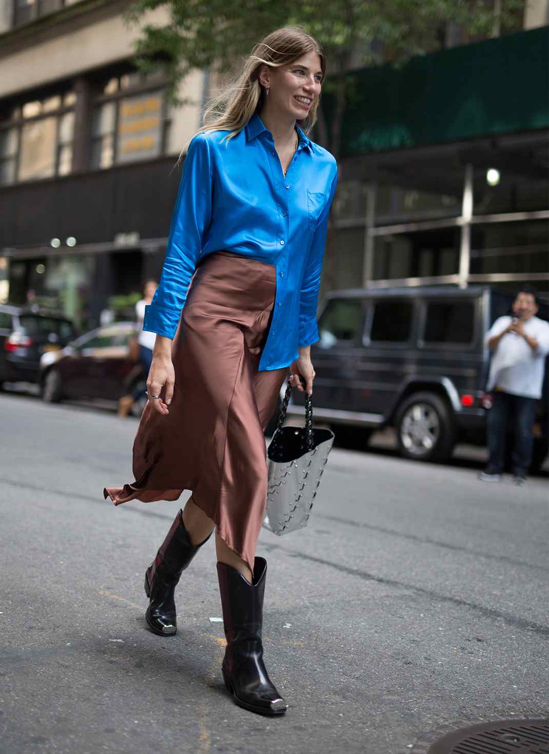 Satin skirt outfits for Autumn Shoe Trends Western Boots Ladies