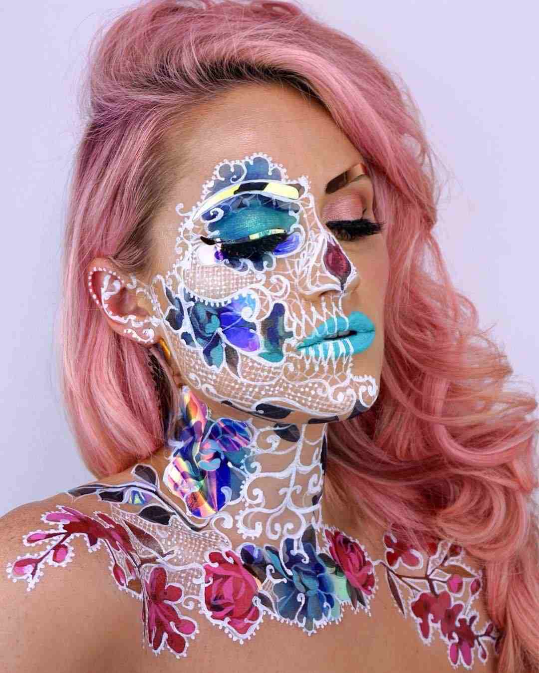 Waldfee zu Halloween schminken Karneval Make up für Frauen