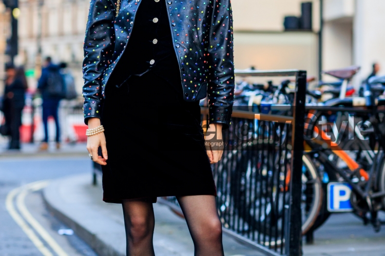 herbst kleid schwarz