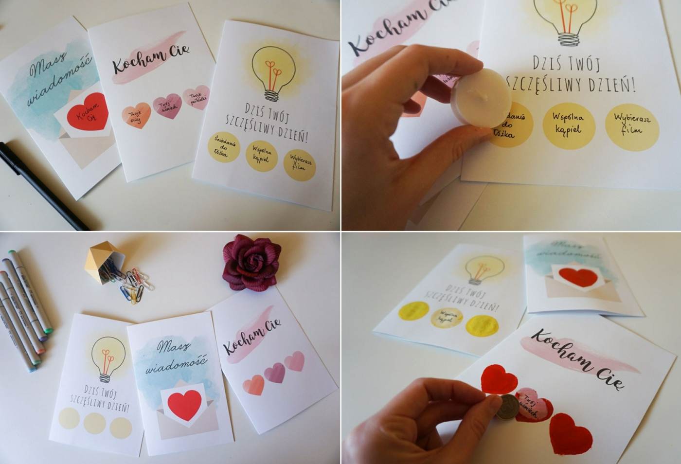 Homemade greeting cards for gifting with amazing rubble
