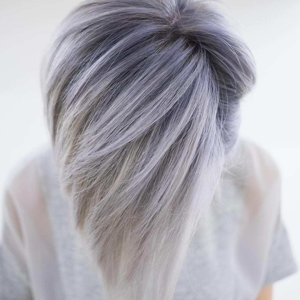 Silver Hair Purple Apply Ombre Short Bob Hairstyle Styles Fast Hair Trends