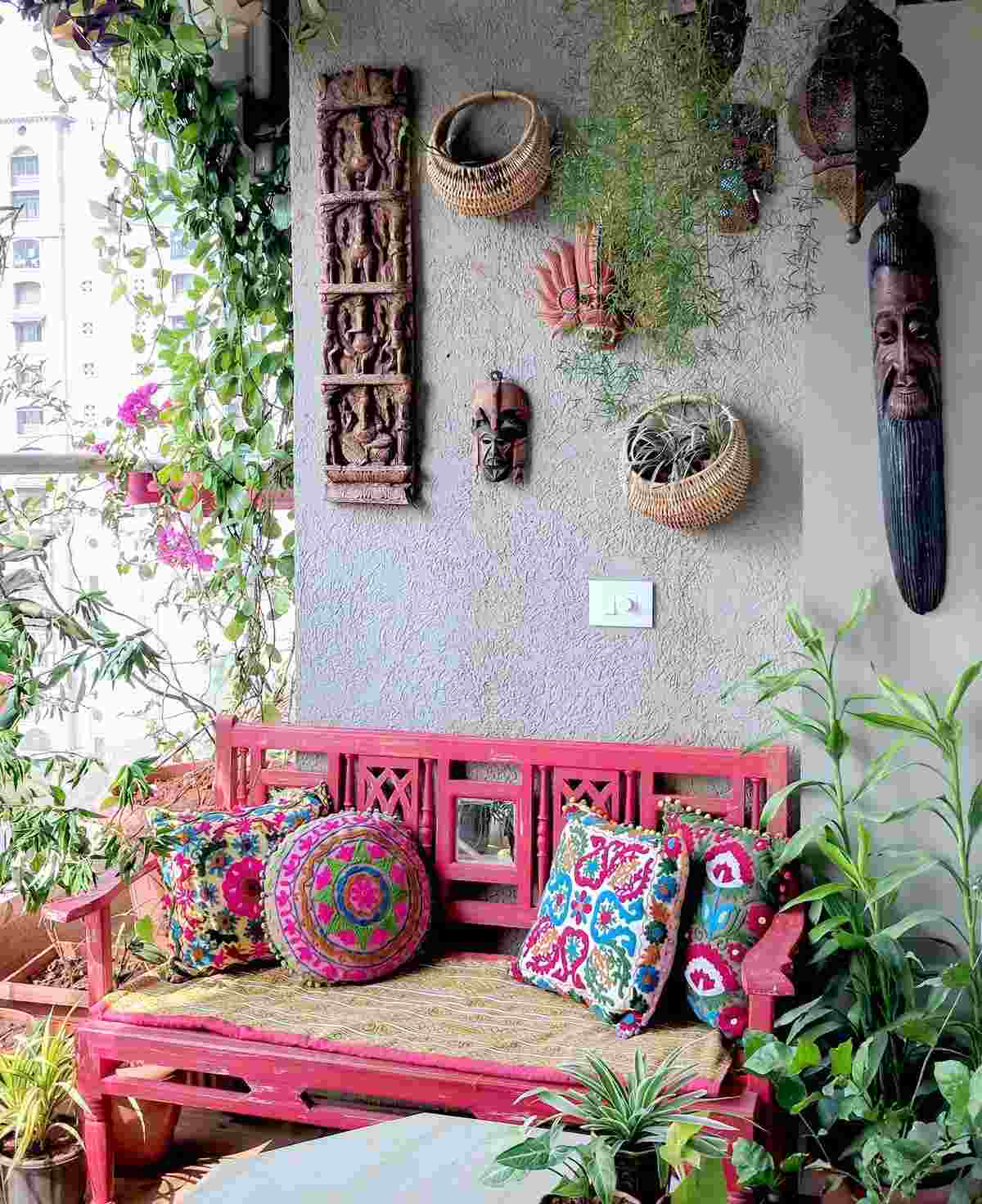Terrasse Möbel Sitzbank selber bauchen Sitzkissen orientalisch Wohntrends Dekoideen