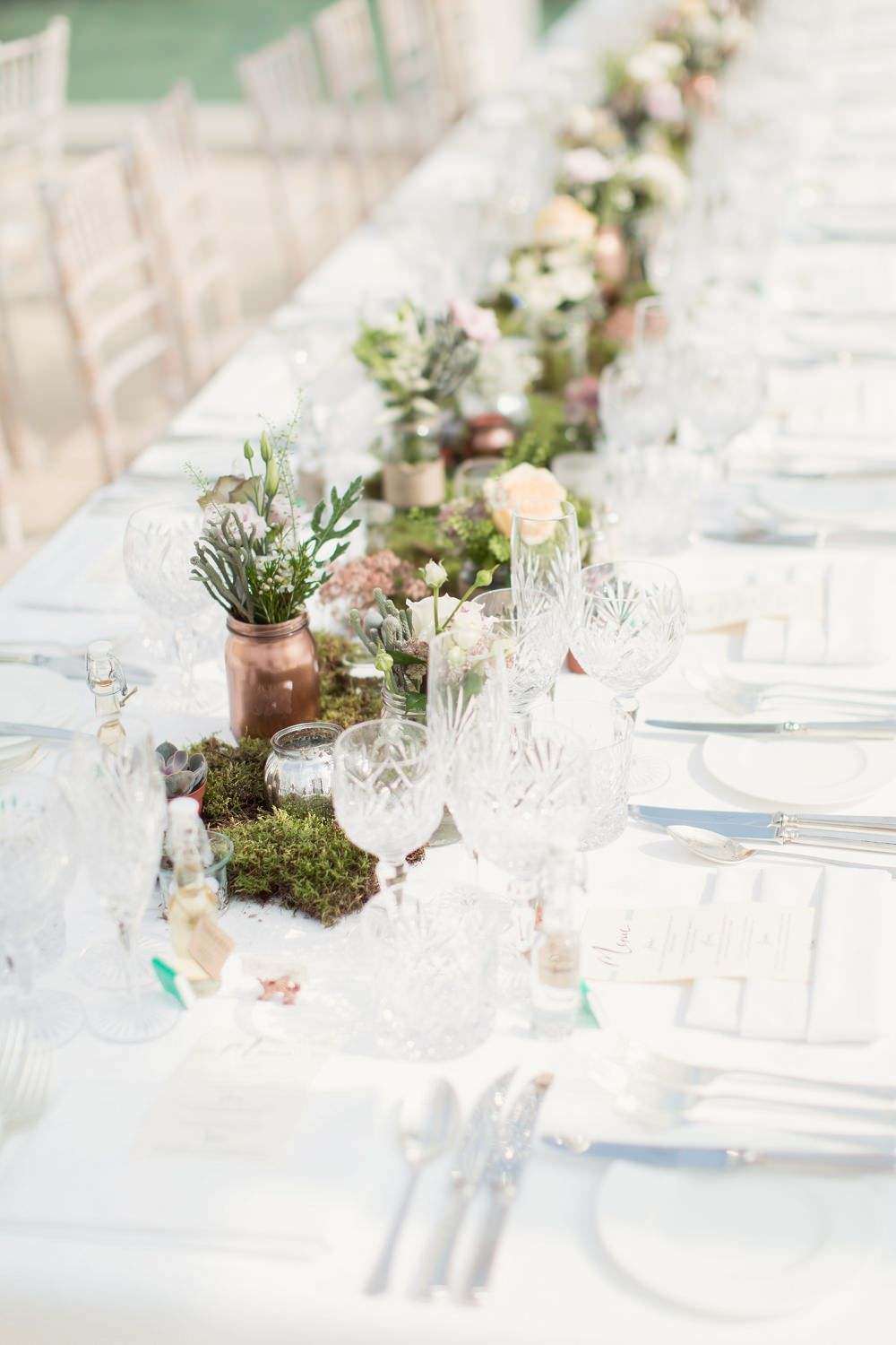 Tischdekoration für Hochzeit Inspirationen Herbst Dekoideen zum selber basteln