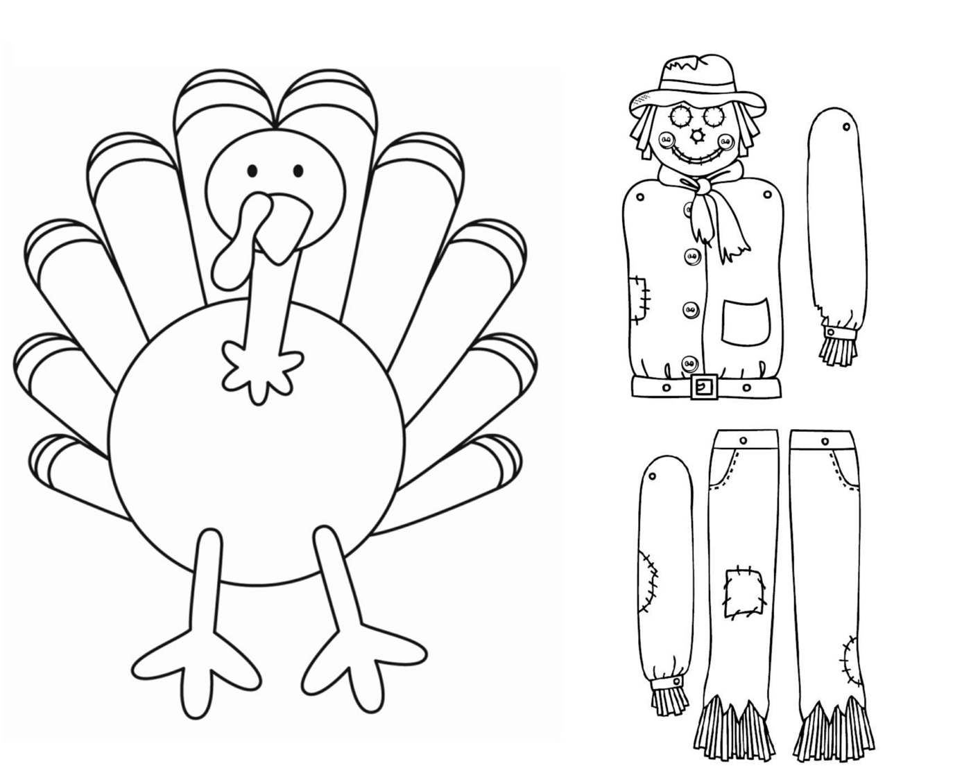 Print turkey and bird feed together from individual elements