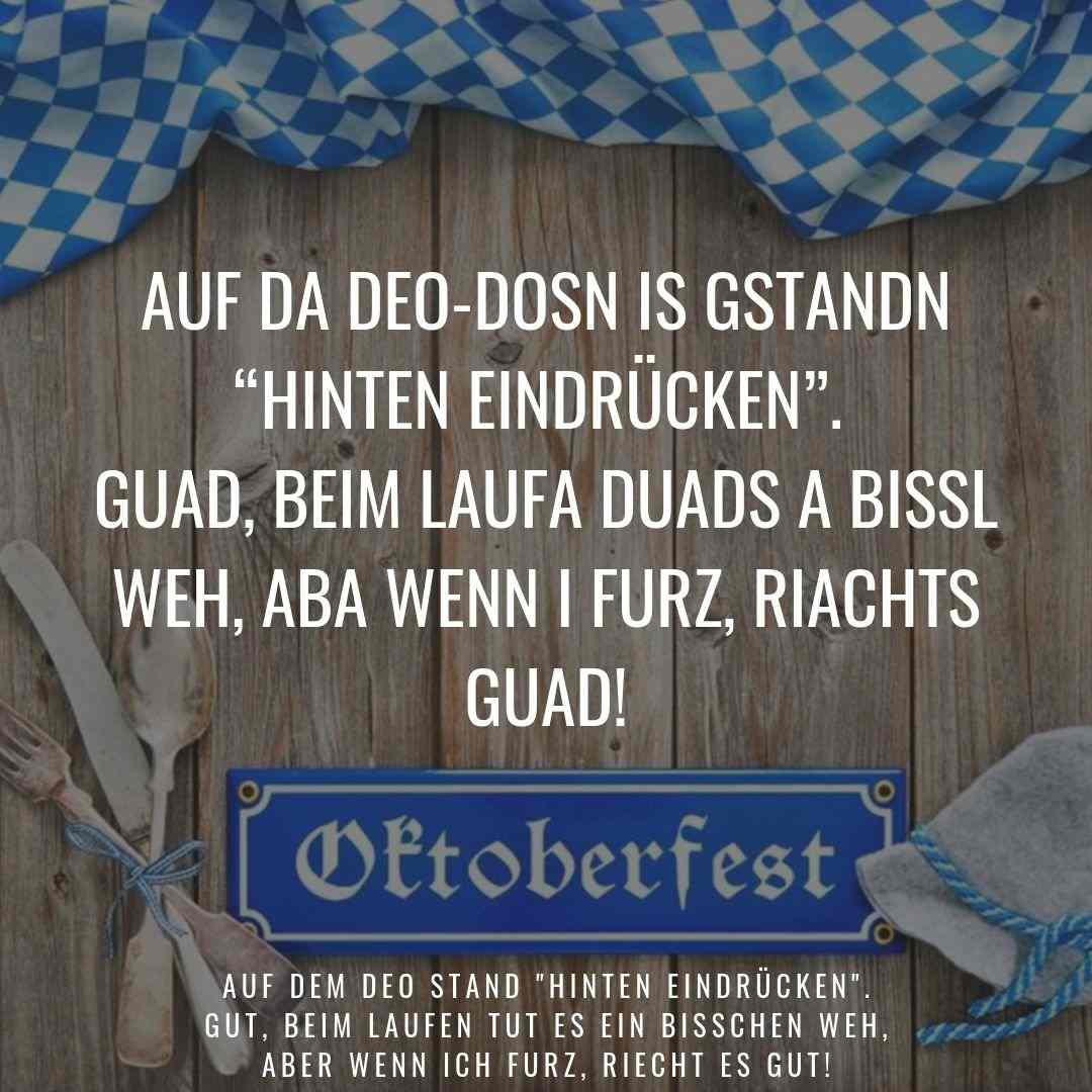 Witz on Bavarian to Wiesenfest for humorous conversations