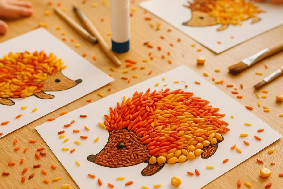 bastelideen für den herbst im kindergarten