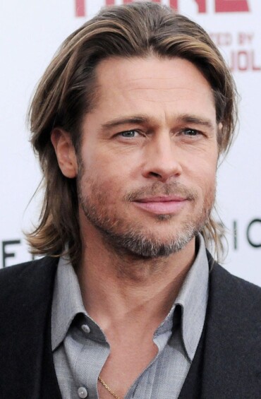 brad pitt haare lang wachsen lassen mann