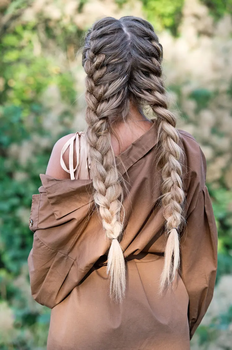 doppelte französishe zöpfe