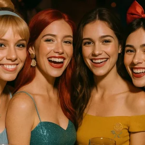 halloween kostüm für 4 personen disney prinzessinnen