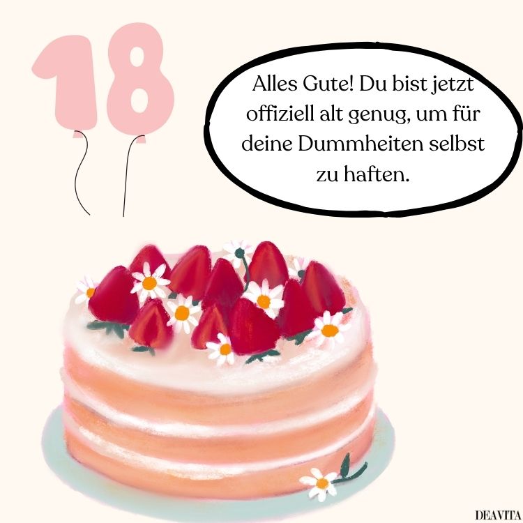 sprüche zum 18. geburtstag lustig
