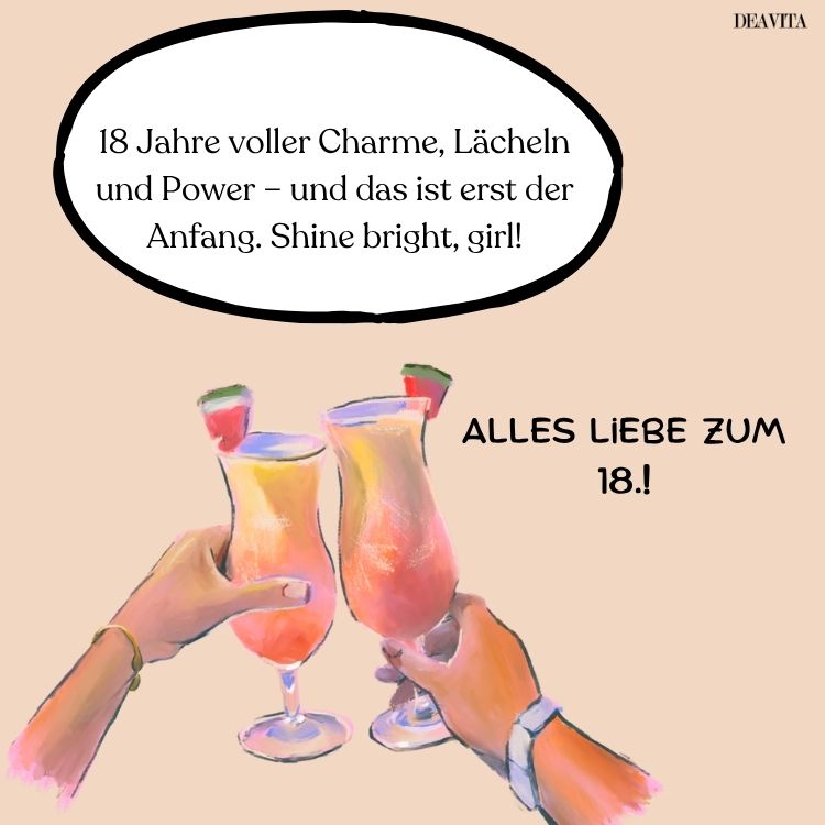 zum 18. geburtstag mädchen sprüche