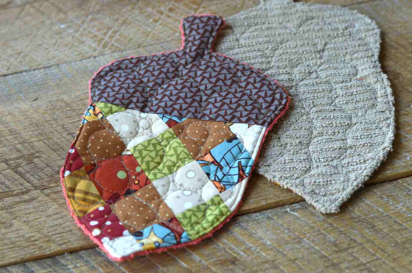 Use fabric in hearty colors and patterns for sewing projects