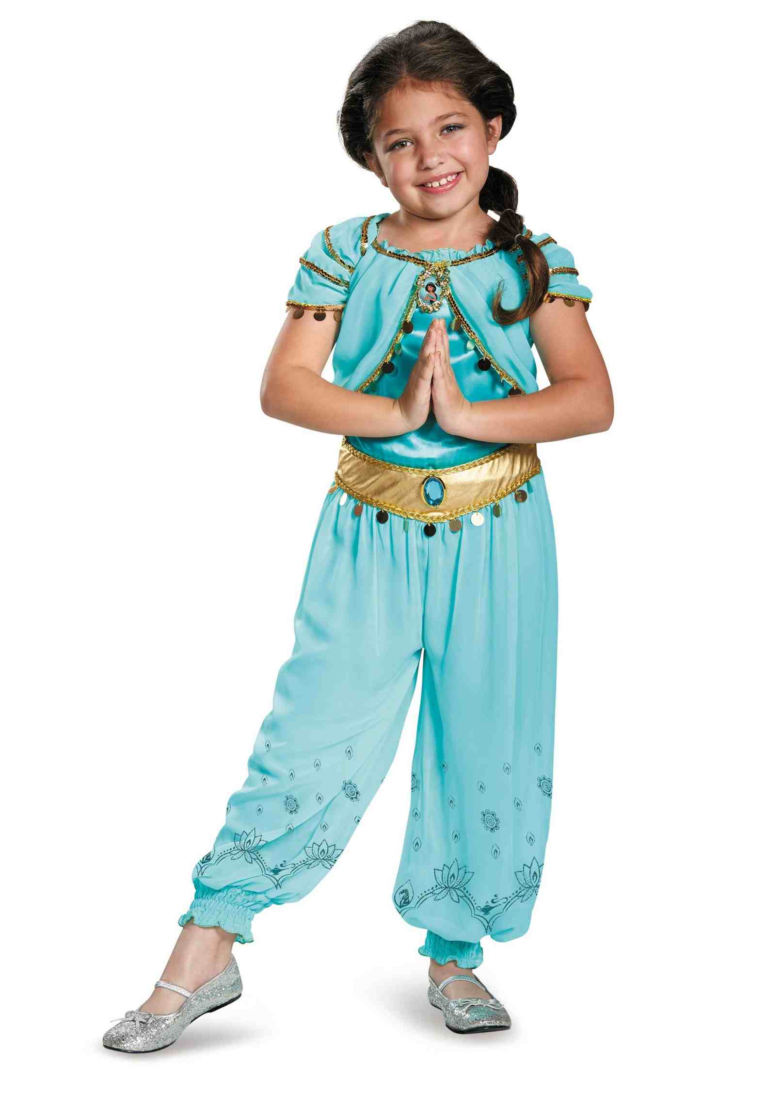 Disney costume for kids Jasmine Princess hairstyle for girls
