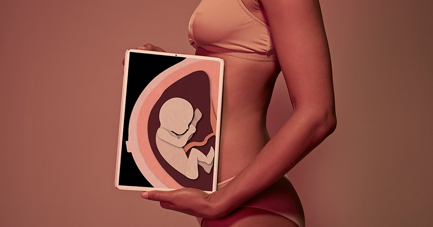 The rapid development of the fetus quickly increases the size of the abdomen