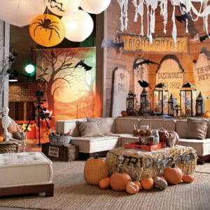 Halloween Trends Wohnzimmer Dekooideen für den Herbst